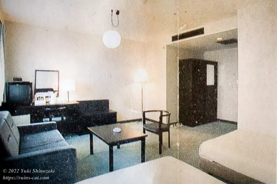 営業当時の津山プラザホテルのデラックスツインルーム