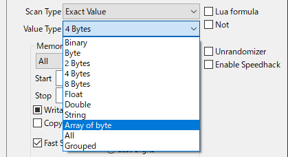 Value TypeをArray of byteに変更する